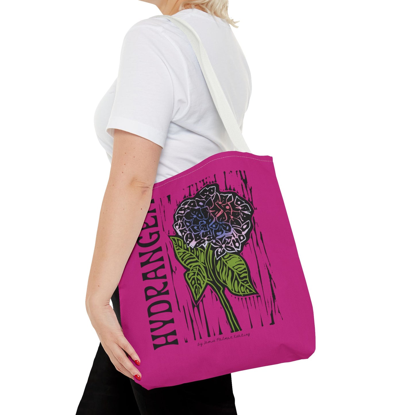 Hydrangea Tote Bag - Floral Design, Perfect for Groceries, Beach, Shopping, Gifts, Eco-Friendly