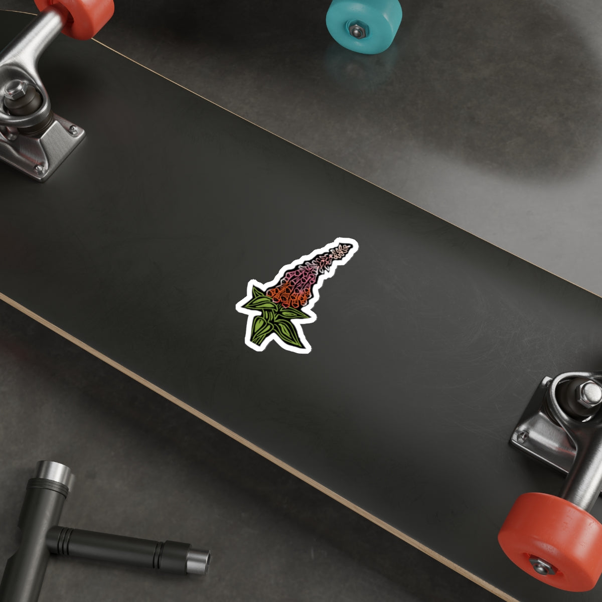 Foxglove Botanical Die-Cut Stickers, Flower Stickers for Journals, Laptop Decor, Gift for Plant Lovers, Spring Decor, Floral Art