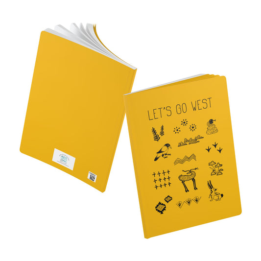 Softcover Journal: Let's Go West (yellow)