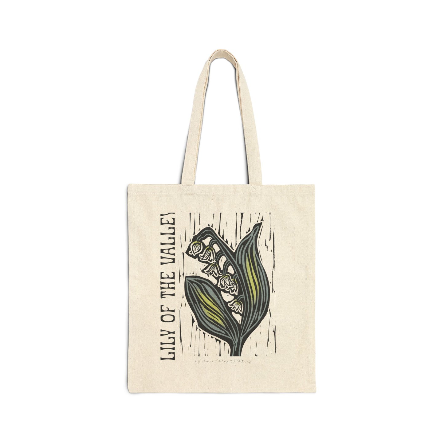 Tote Bag — "Lily of the Valley" Botanical Canvas Tote