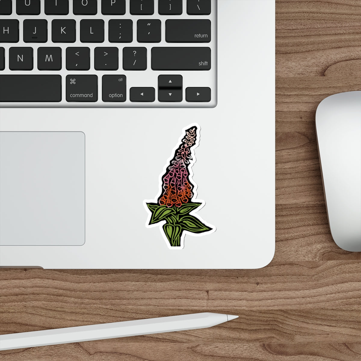 Foxglove Botanical Die-Cut Stickers, Flower Stickers for Journals, Laptop Decor, Gift for Plant Lovers, Spring Decor, Floral Art