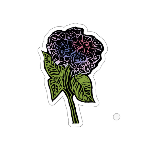 Vibrant Hydrangea Floral Die-Cut Stickers, Perfect for Laptops, Journals, Water Bottles, Hydrangea Stickers, Spring Decor, Gift for Flower Lovers