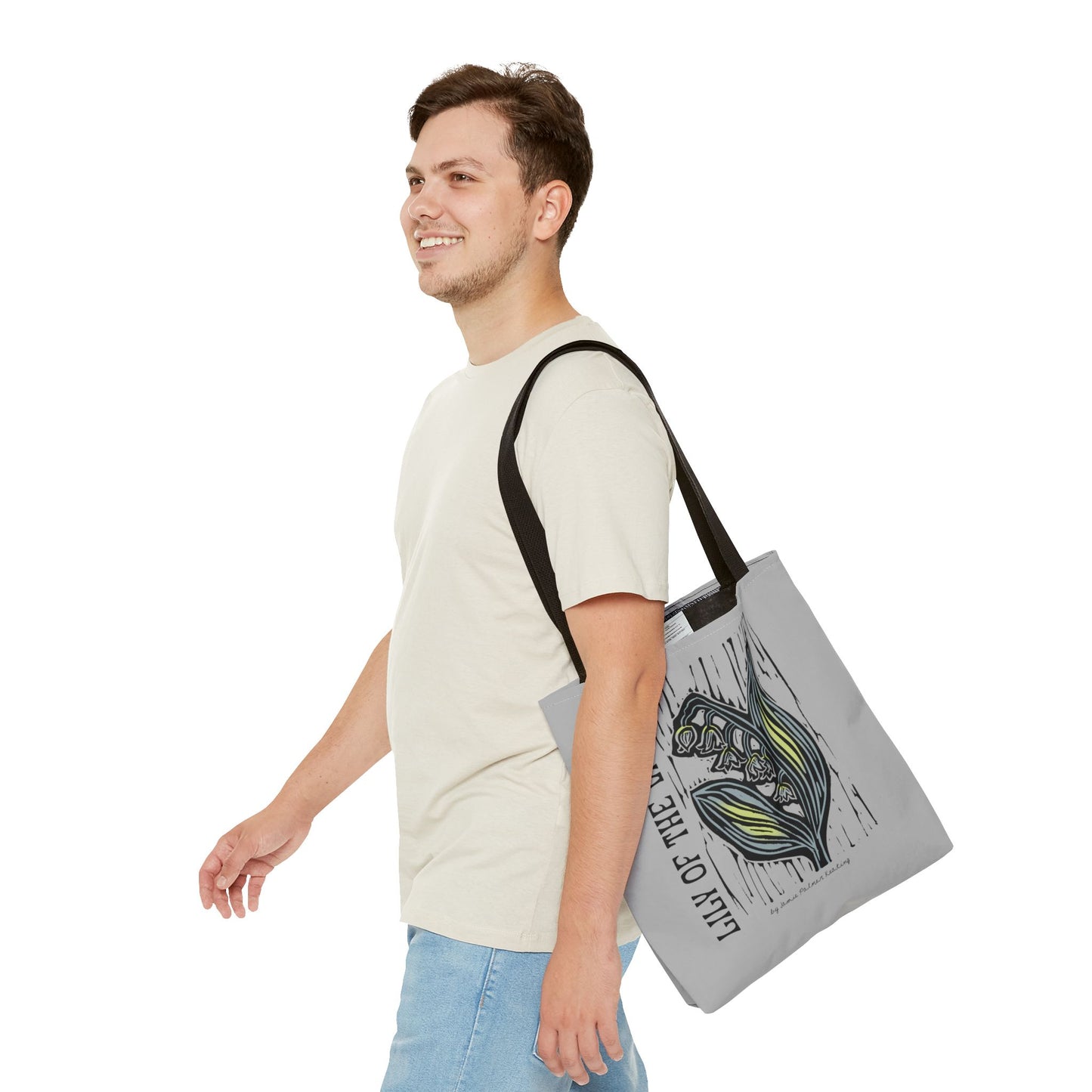 Lily of the Valley Tote Bag | Floral Gift, Eco-Friendly Shopping Bag, Spring Accessory, Nature Lover's Tote, Gardening Bag