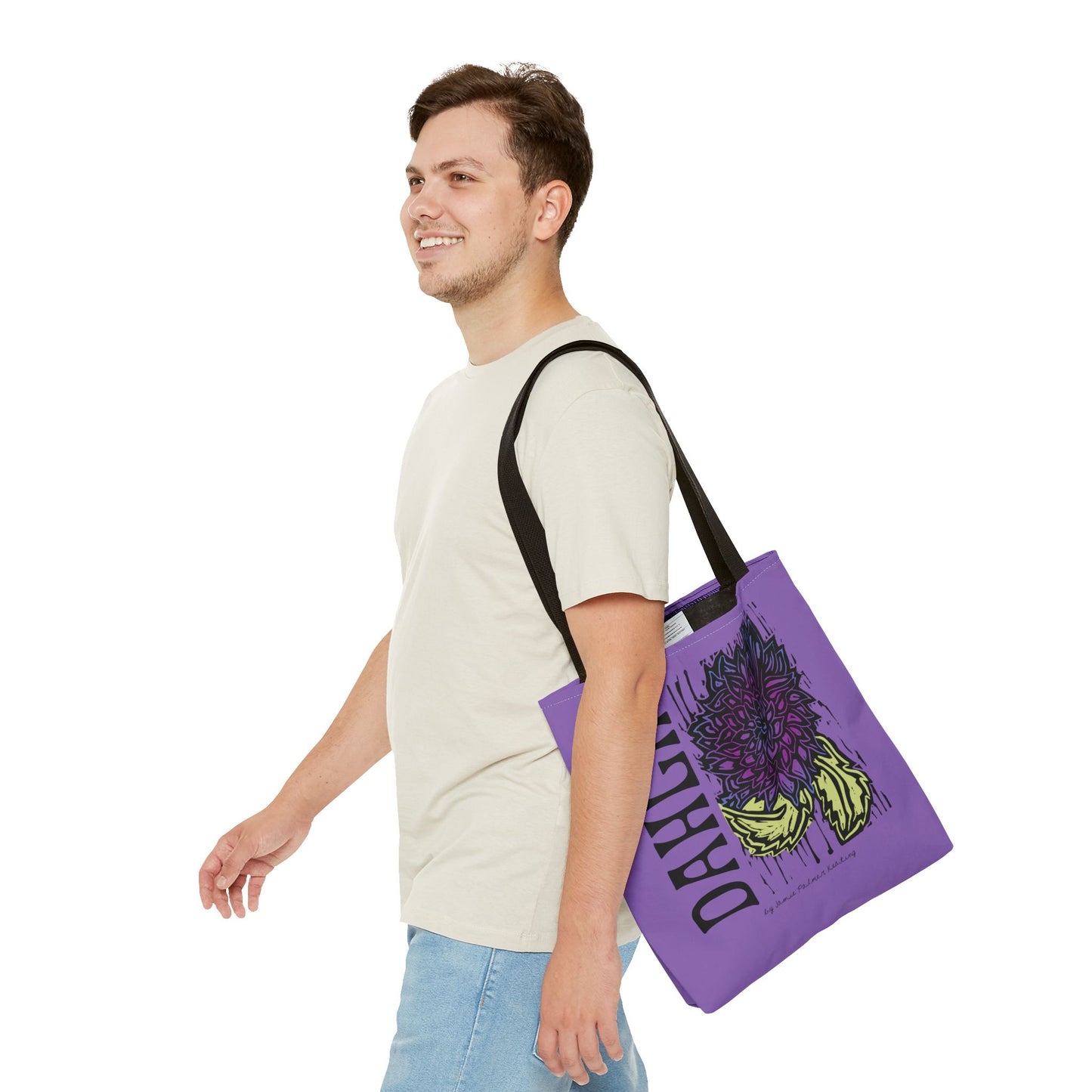 Purple Dahlia Tote Bag