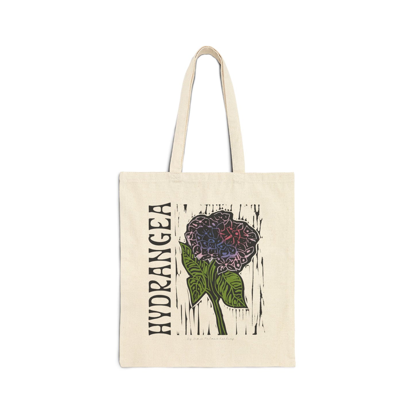 Tote Bag — "Hydrangea" Botanical Canvas Tote