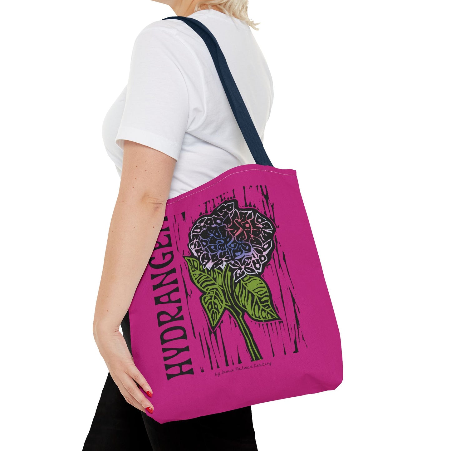 Hydrangea Tote Bag - Floral Design, Perfect for Groceries, Beach, Shopping, Gifts, Eco-Friendly