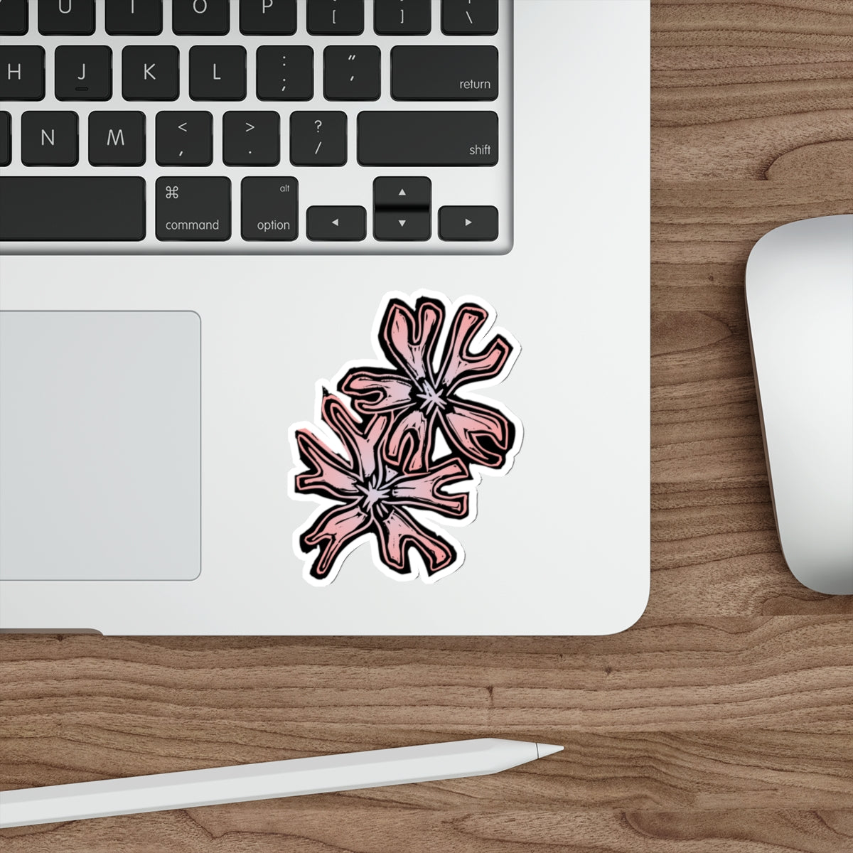 Phlox Floral Die-Cut Stickers, Aesthetic Floral Stickers, Laptop Decals, Flower Stickers, Gift for Flower Lovers, Cute Stickers Set