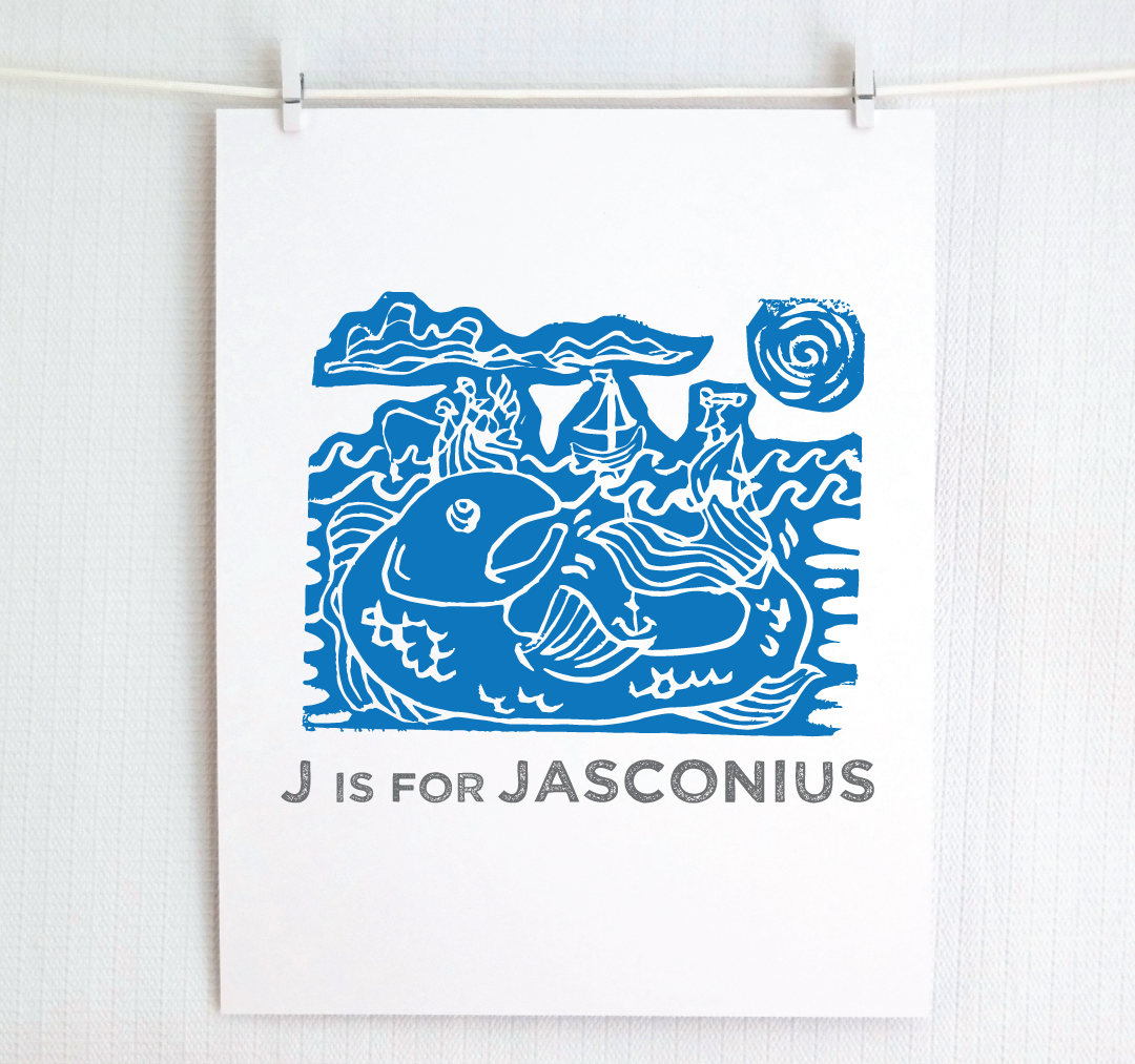 J is for Jasconius Illustrated Print