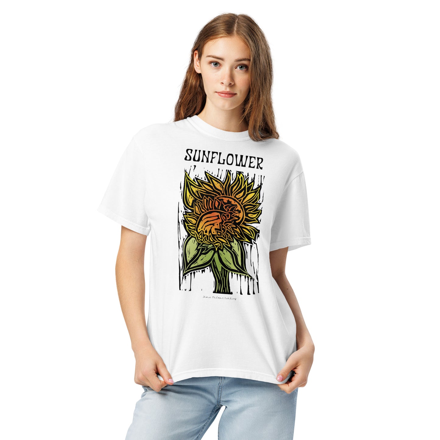 SUNFLOWER: Unisex garment-dyed heavyweight t-shirt