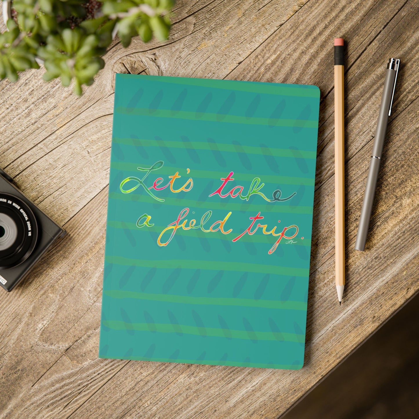 Let’s Take a Field Trip Softcover Journal (blank pages)