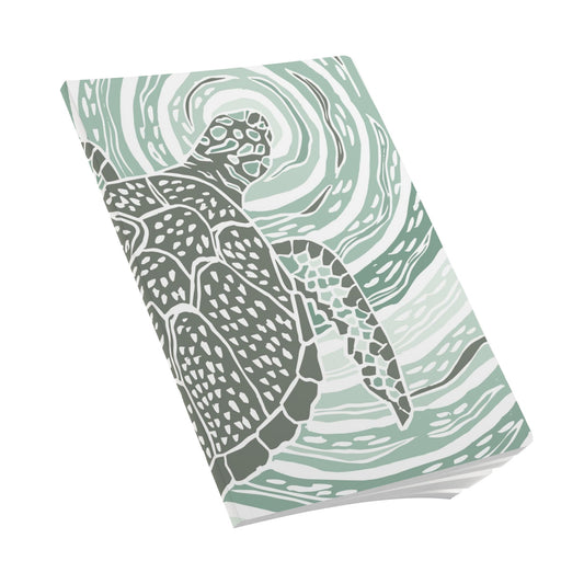 Green Sea Turtle Softcover Journal (blank pages)