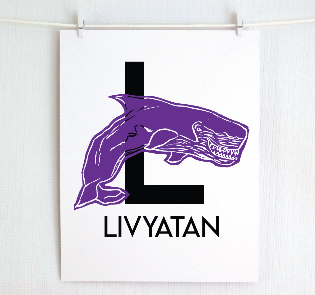 L is for Livyatan Illustrated Print