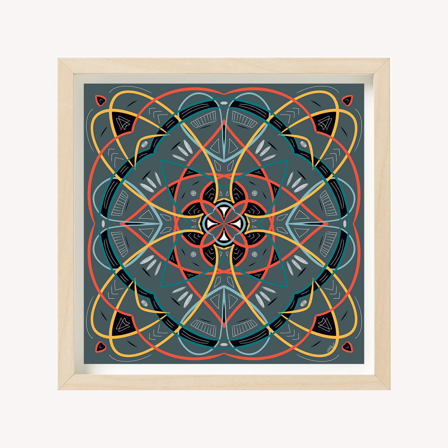 These zen mandalas are illustrated with soothing colors to create calm and balance.

