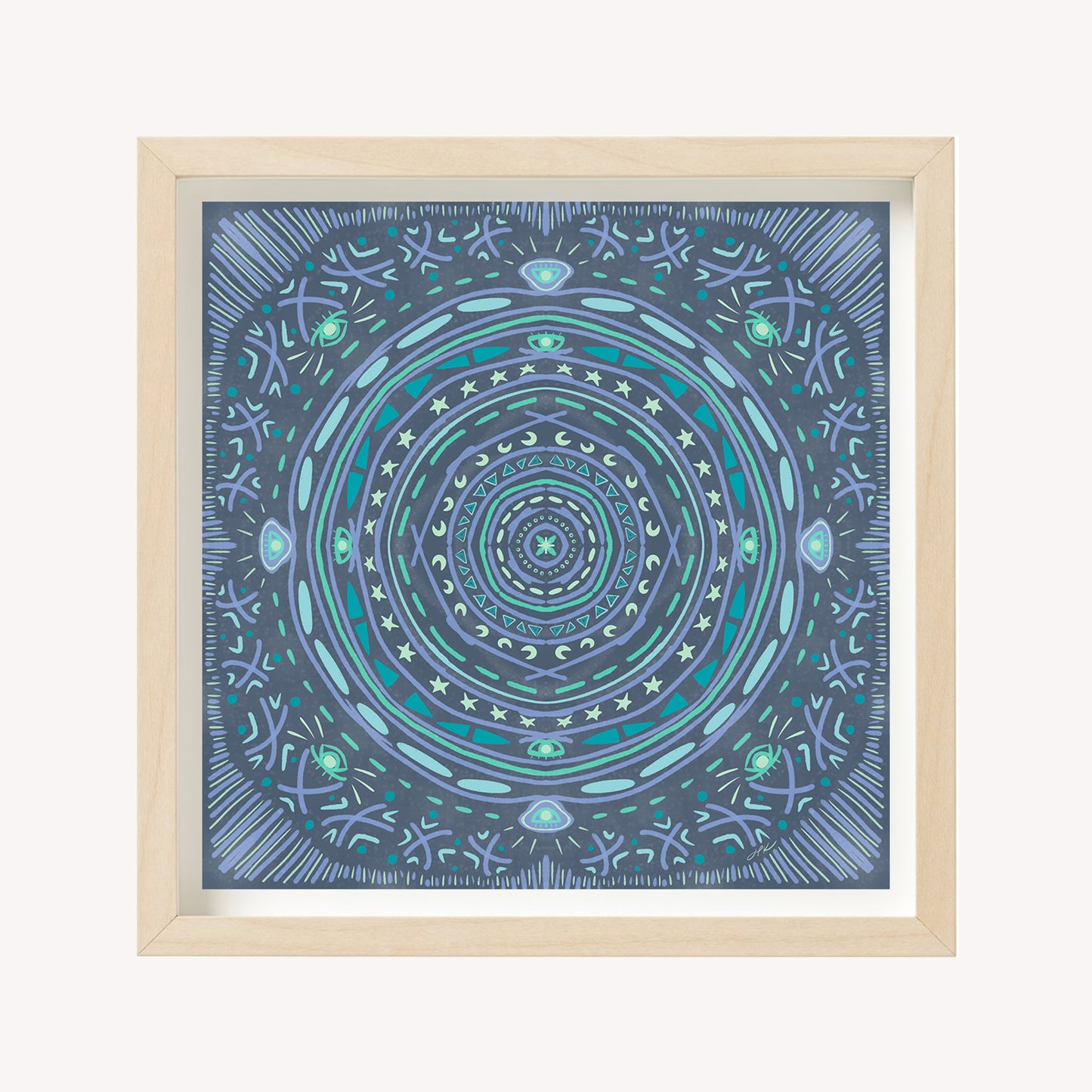 These zen mandalas are illustrated with soothing colors to create calm and balance.

