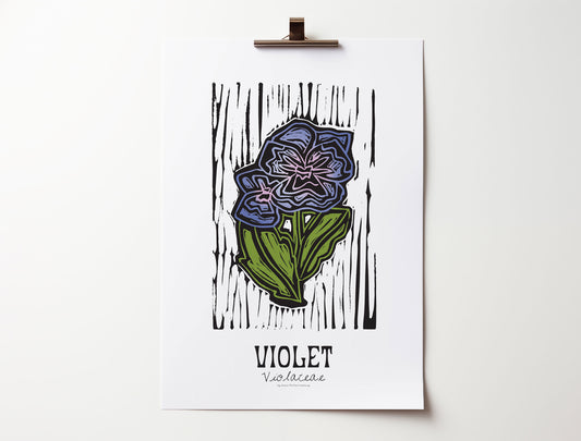 Violet: Bold Floral Print