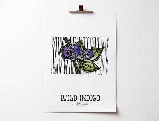 Wild Indigo: Bold Floral Print