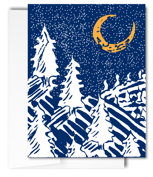 Winter Night: Pack of 10 Folded Cards (standard envelopes) (US & CA)