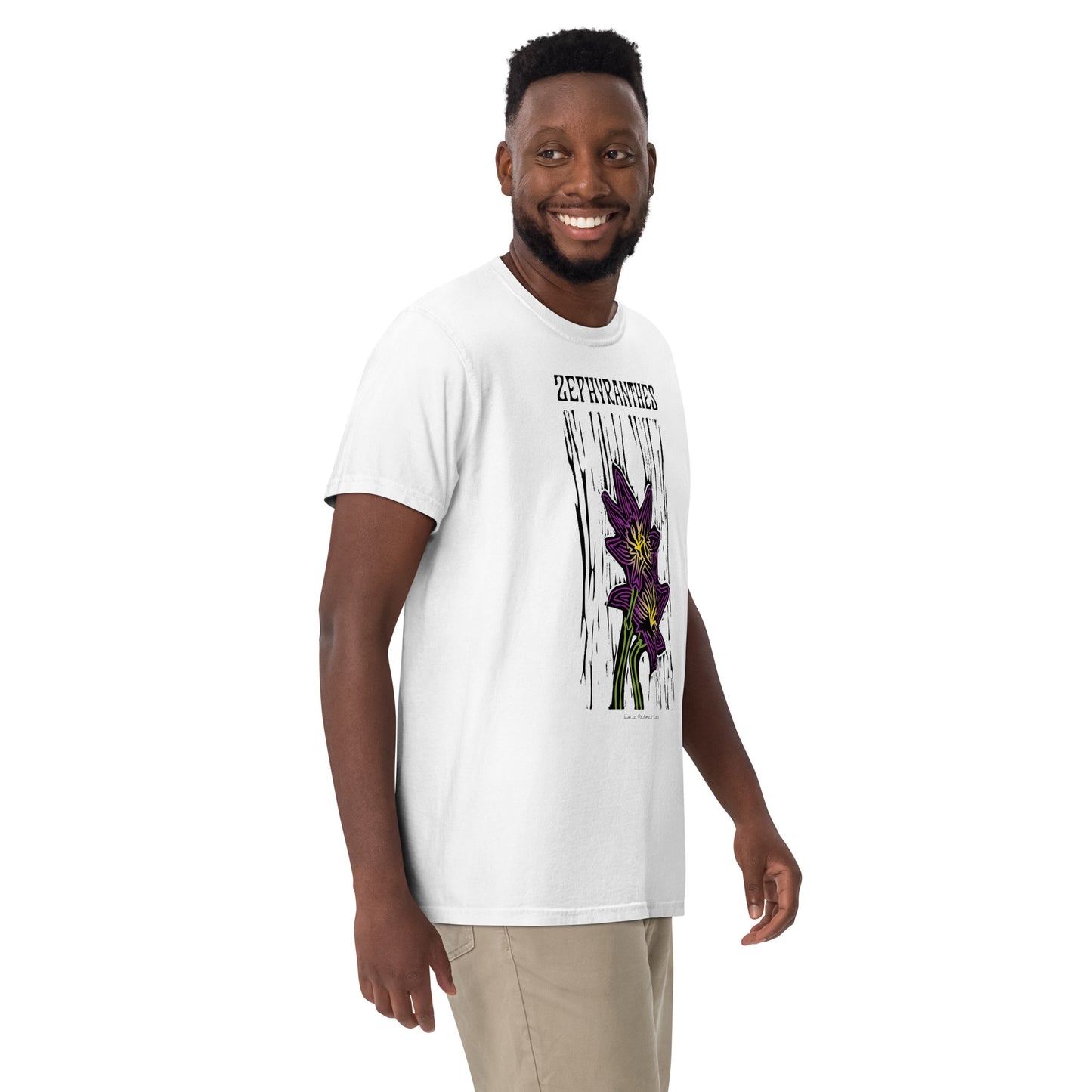 Zephyranthes Flower: Unisex heavyweight t-shirt