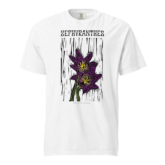 Zephyranthes Flower: Unisex heavyweight t-shirt