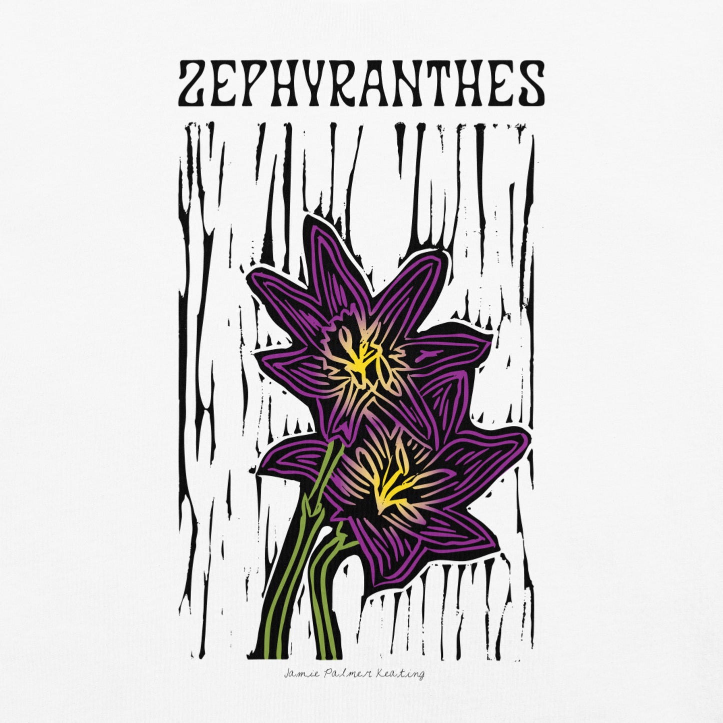 Zephyranthes Flower: Unisex heavyweight t-shirt