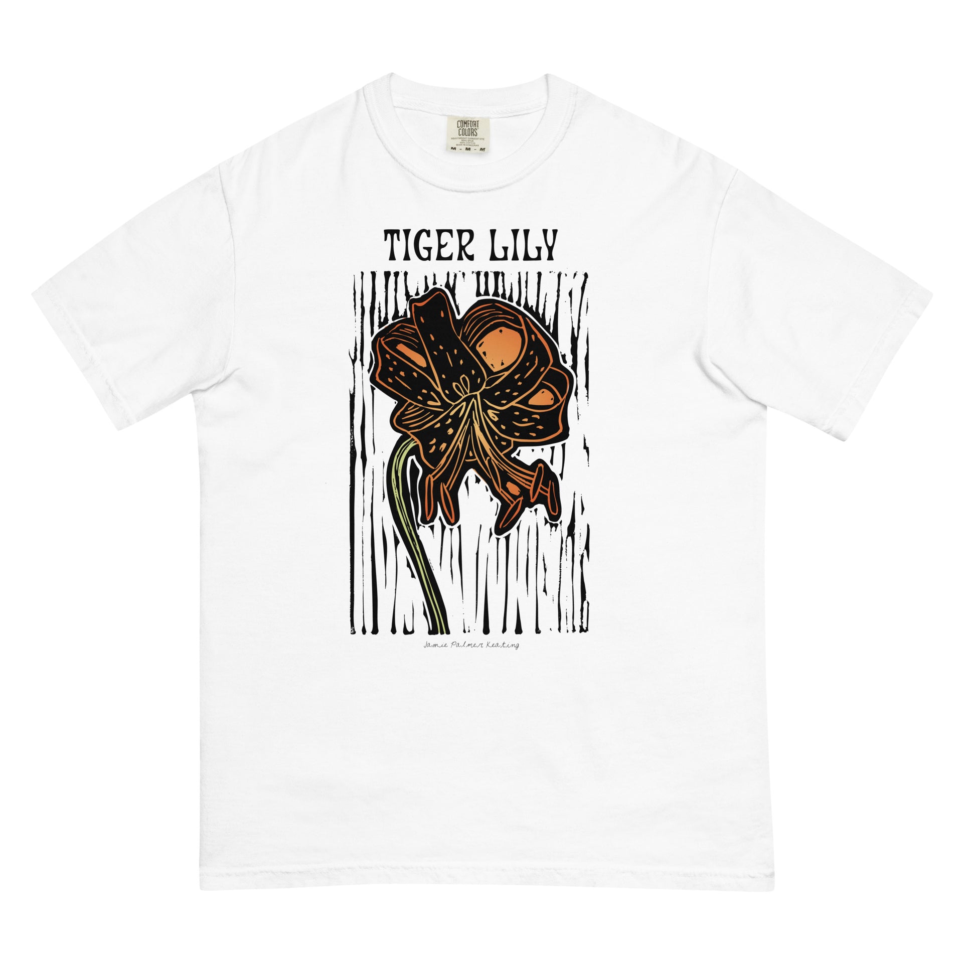 tiger lily shirt Tiger Lily Flower: Adult Unisex heavyweight t-shirt