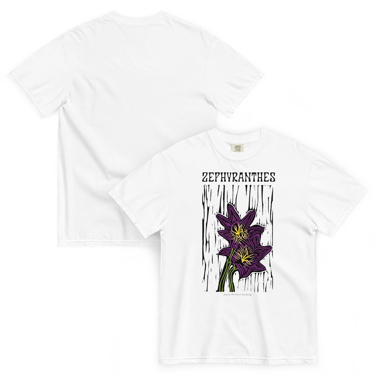 Zephyranthes Flower: Unisex heavyweight t-shirt