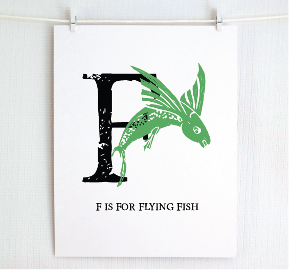 F is for Flying Fish