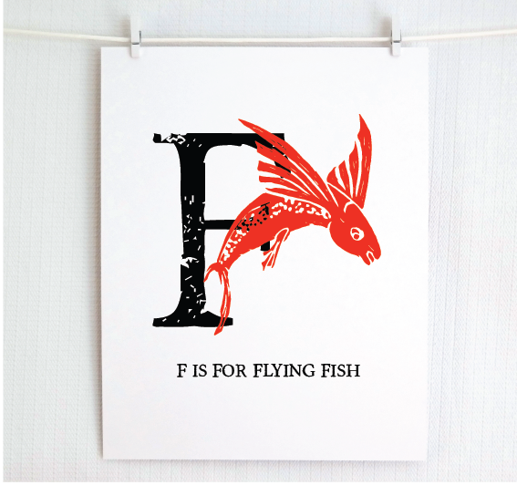 F is for Flying Fish