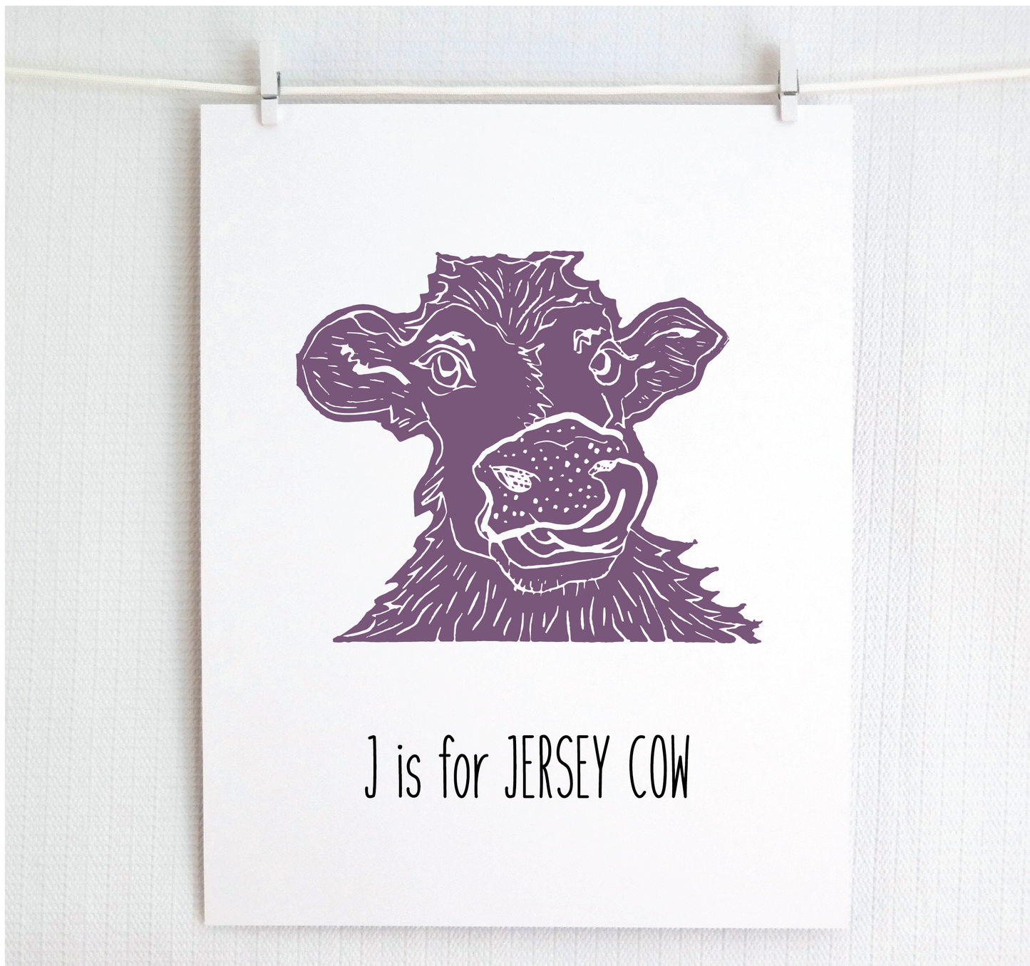 J is for Jersey Cow