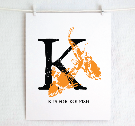 K is for Koi Fish