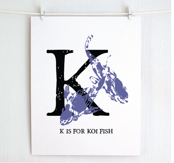 K is for Koi Fish