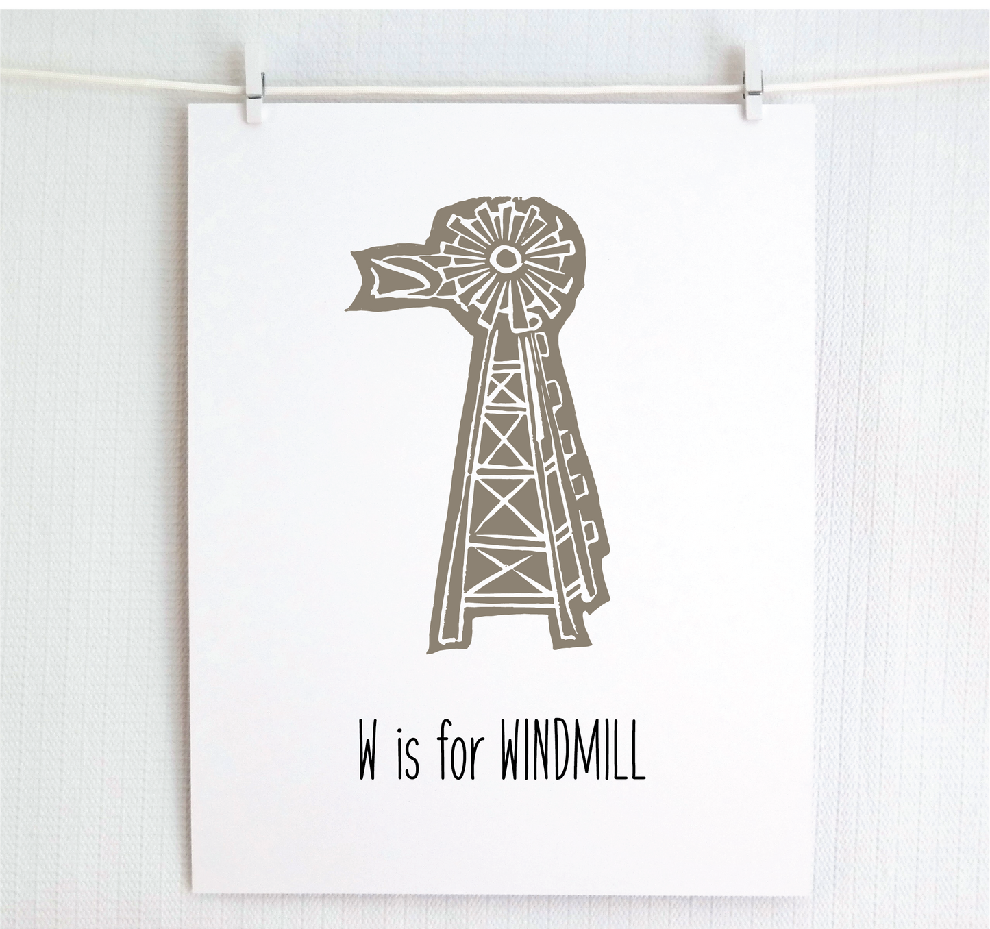 W is for Windmill