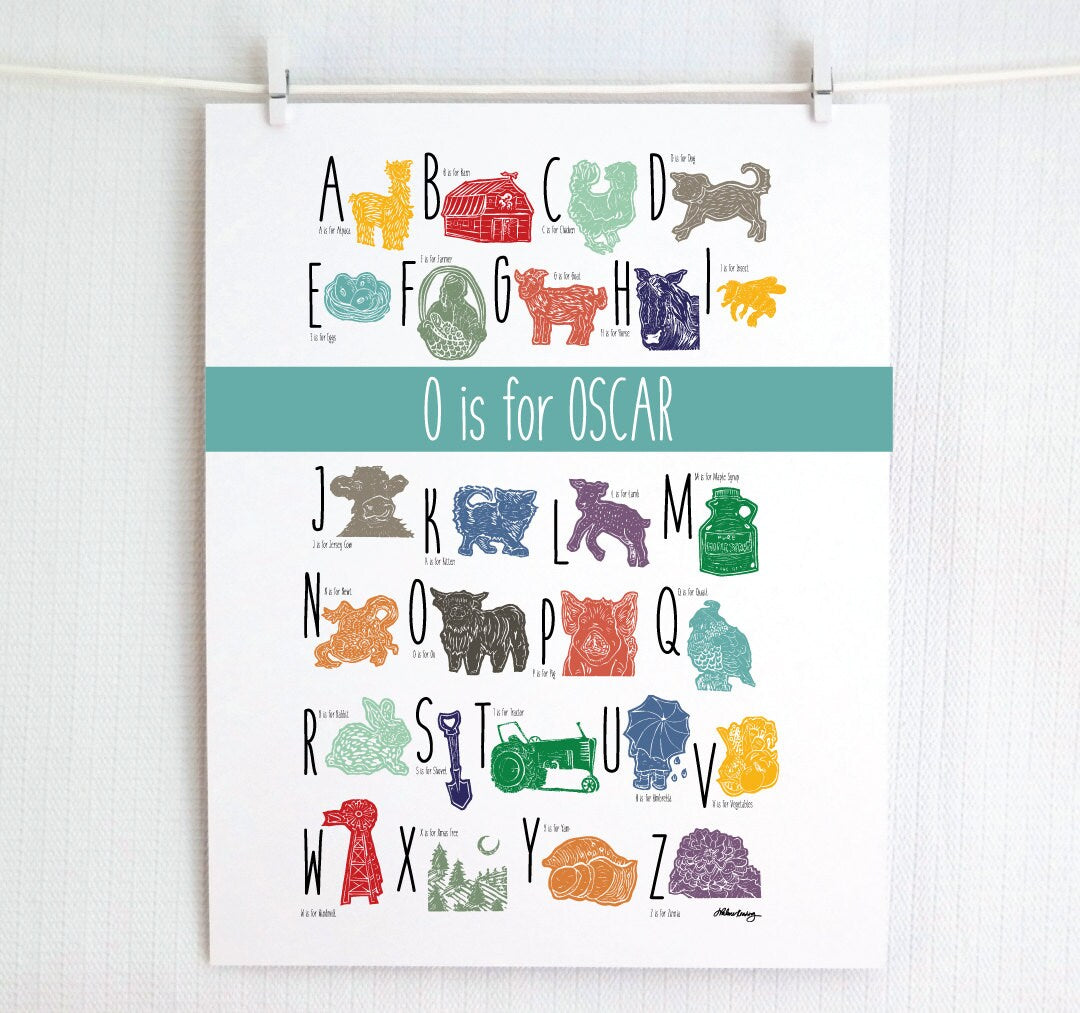 The Farm Alphabet (Customizable)