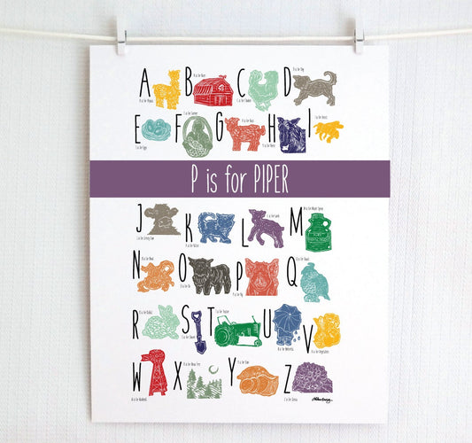 The Farm Alphabet (Customizable)