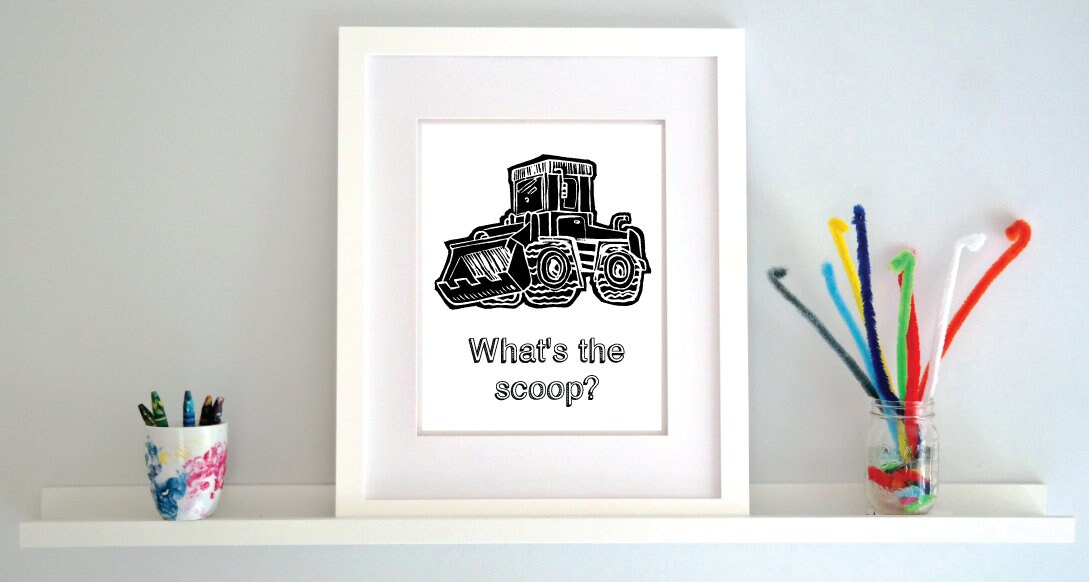 What's the scoop? Illustrated Print