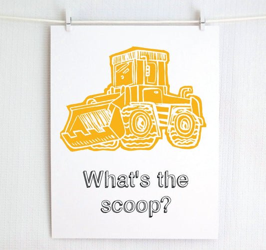 What's the scoop? Illustrated Print