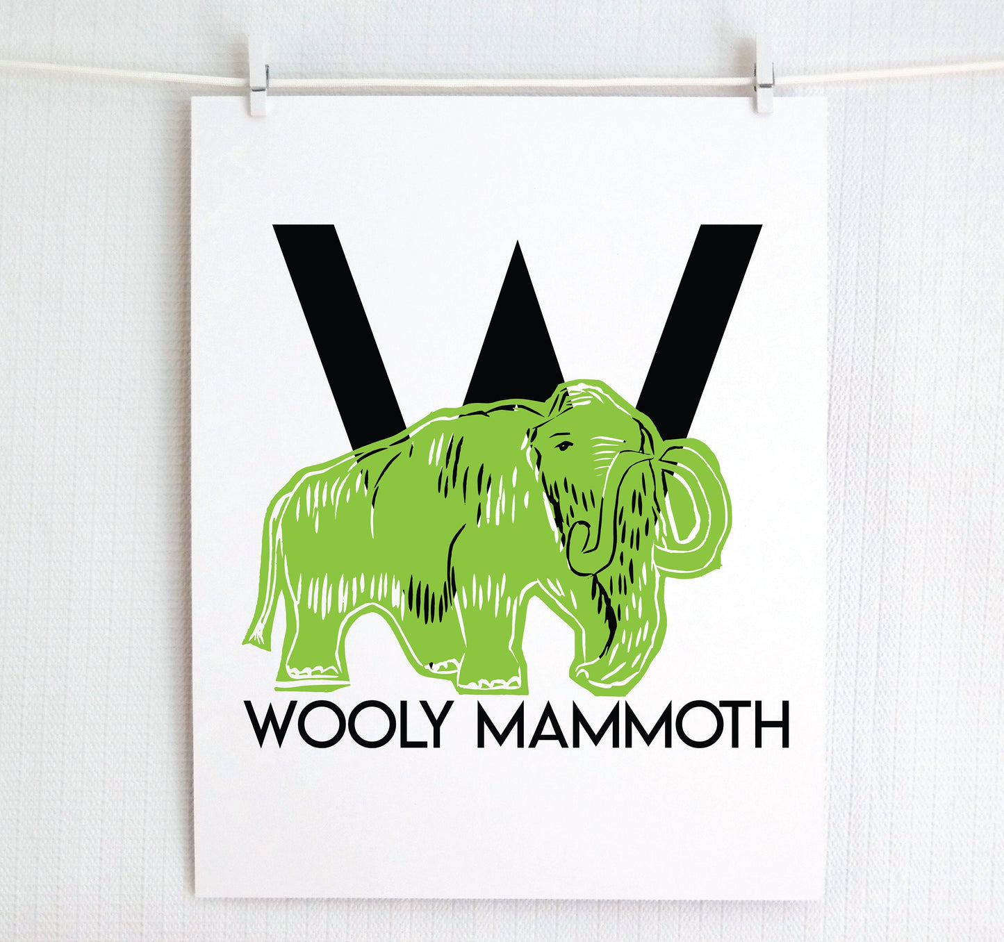 W is for Wooly Mammoth