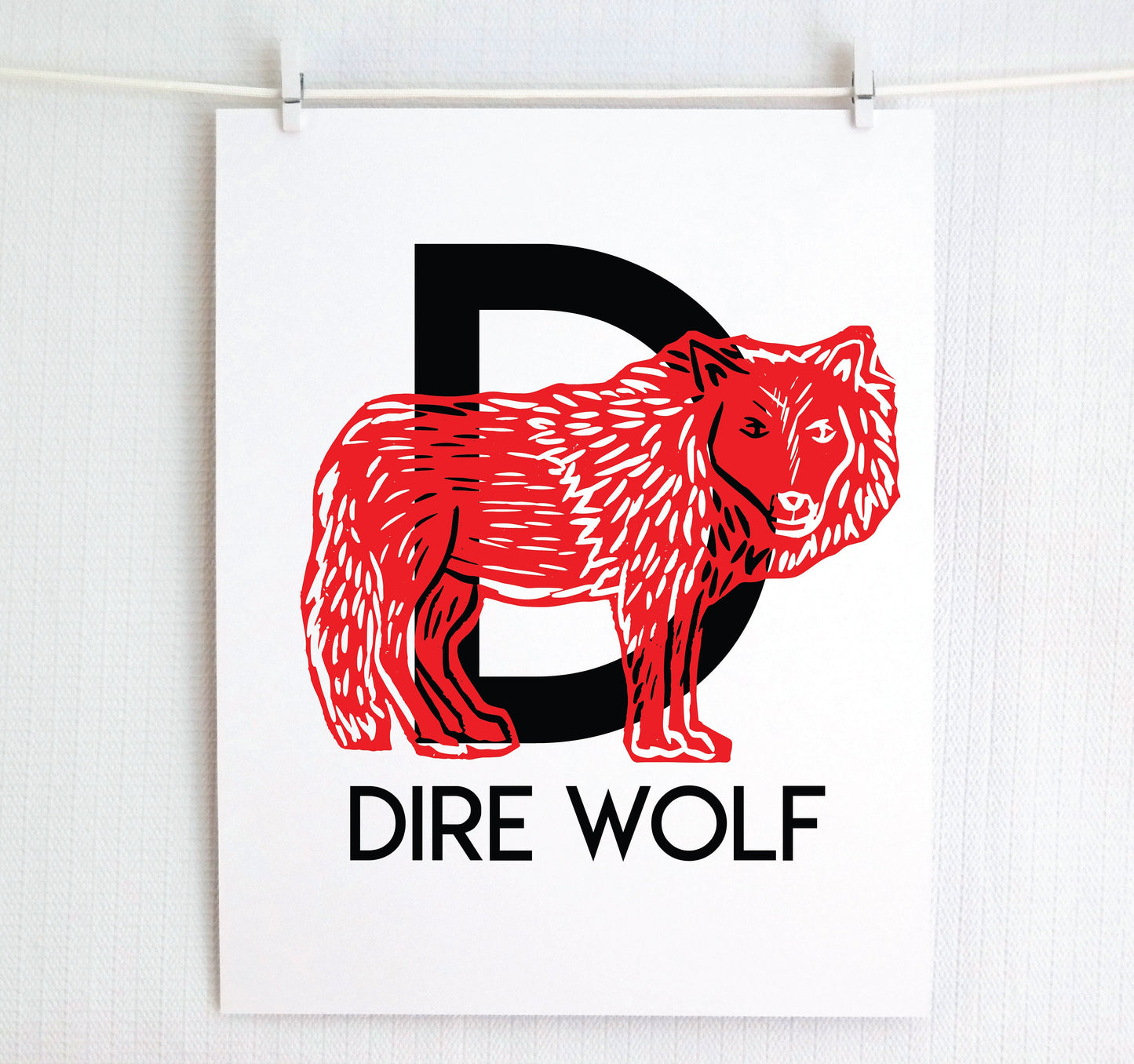 D is for Dire Wolf